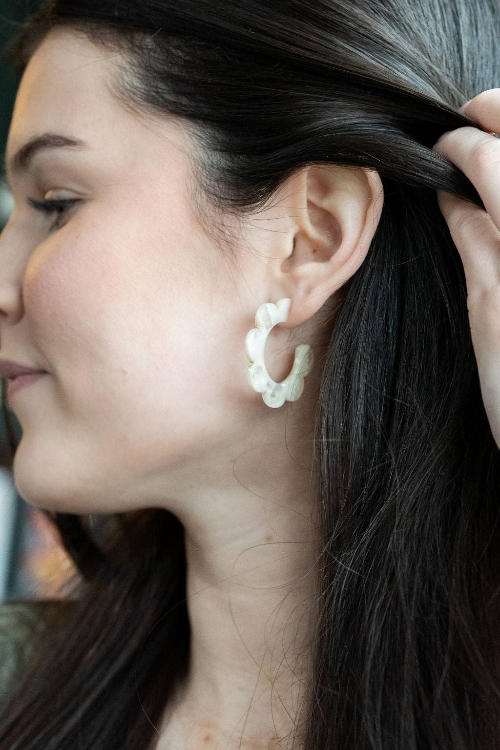 Flora Hoop Earrings