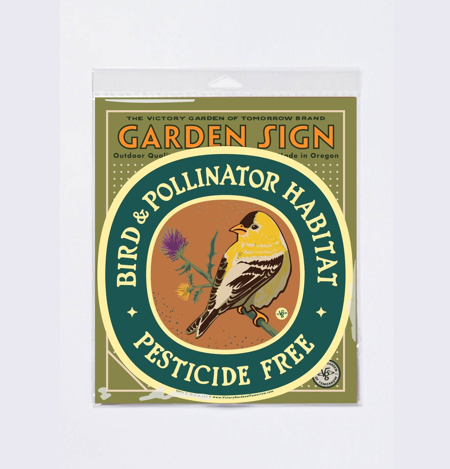 Goldfinch Bird & Pollinator Habitat - Pesticide Free Garden