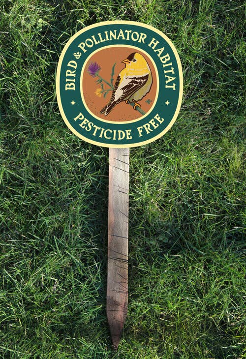 Goldfinch Bird & Pollinator Habitat - Pesticide Free Garden