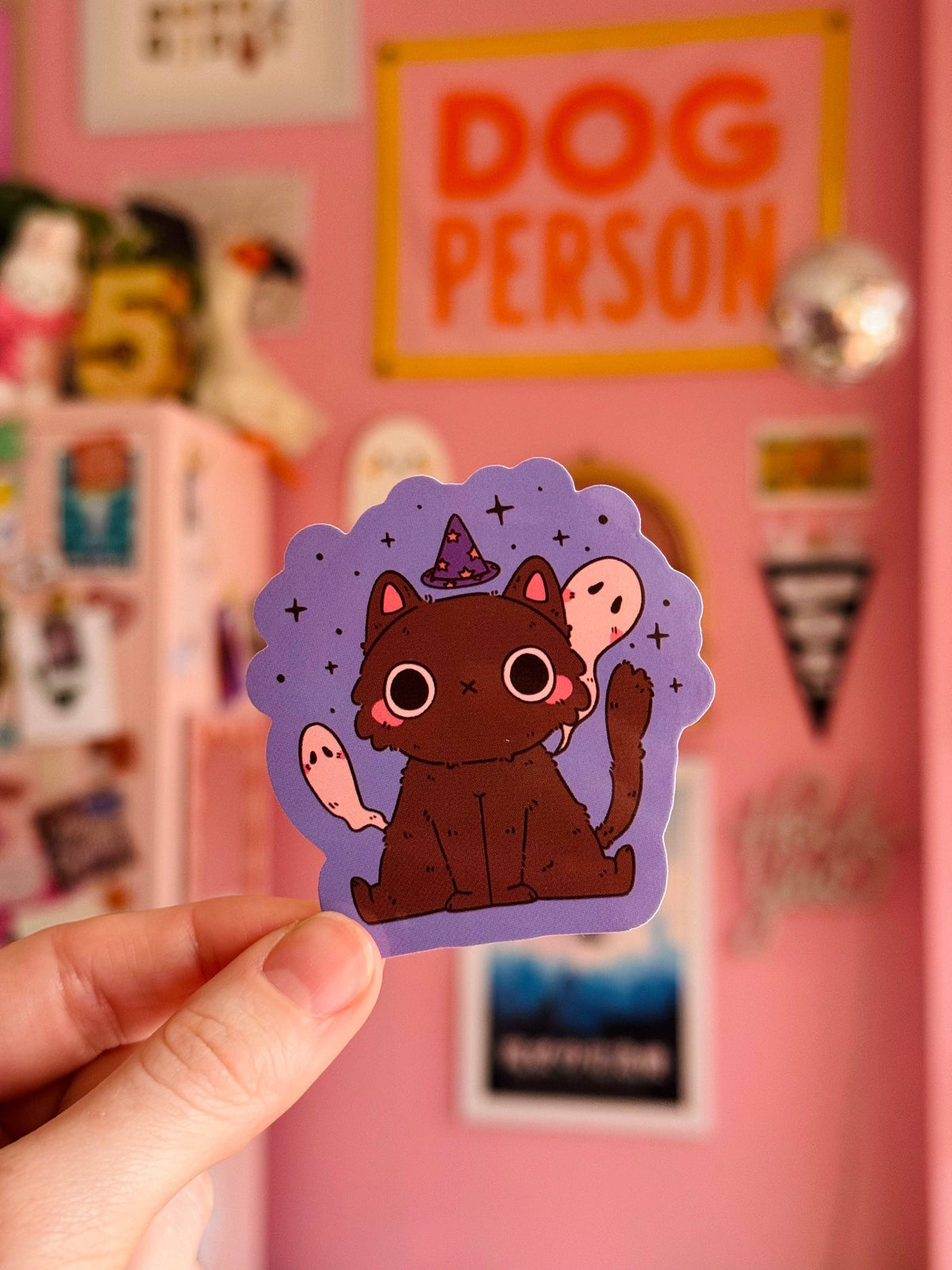 Haunted Cat Sticker