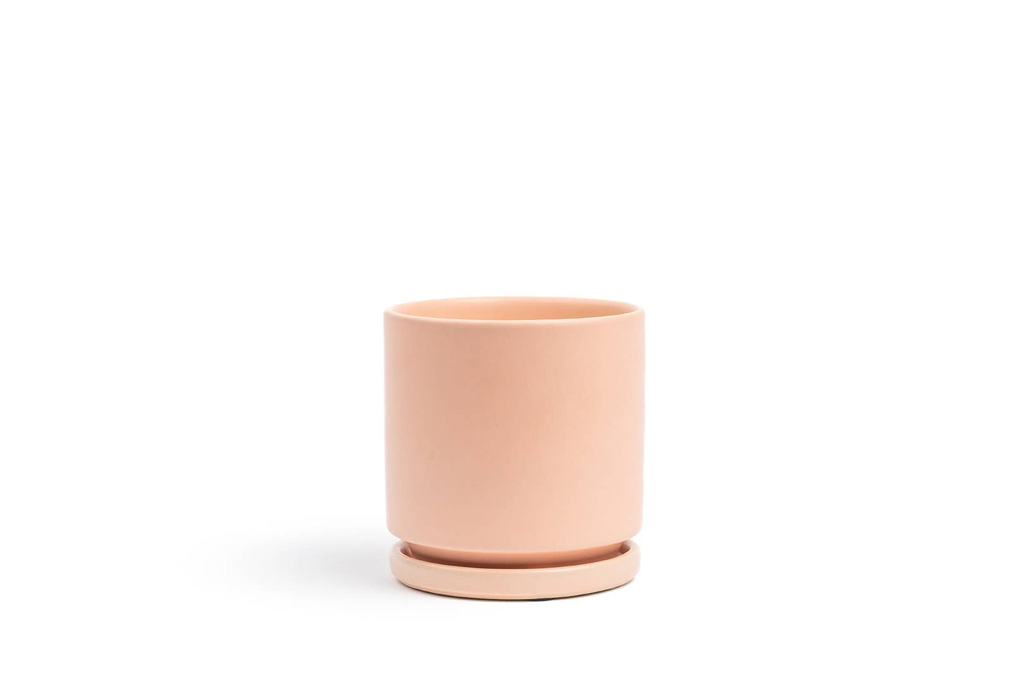 10.5" Gemstone Cylinder Pots with Water Saucers
