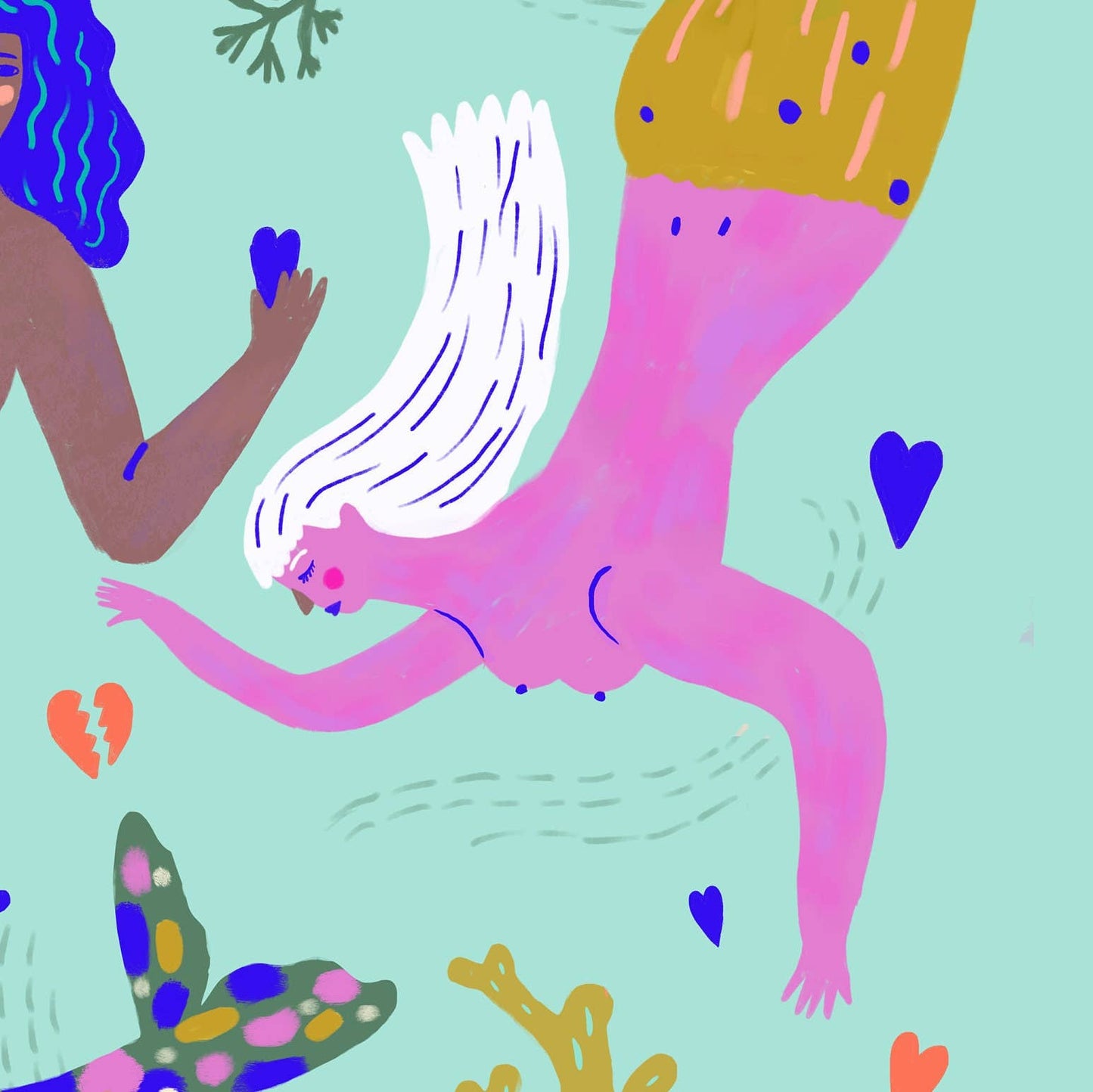 Art Print - Mermaid Fantasy by Sarah Walsh